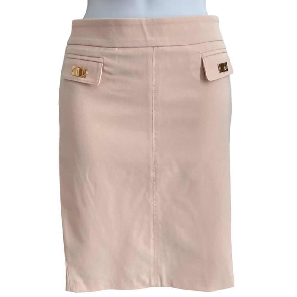 ELISABETTA FRANCHI for CELYN b. Mini Skirt Pink Beige Size L USA. 44 IT.